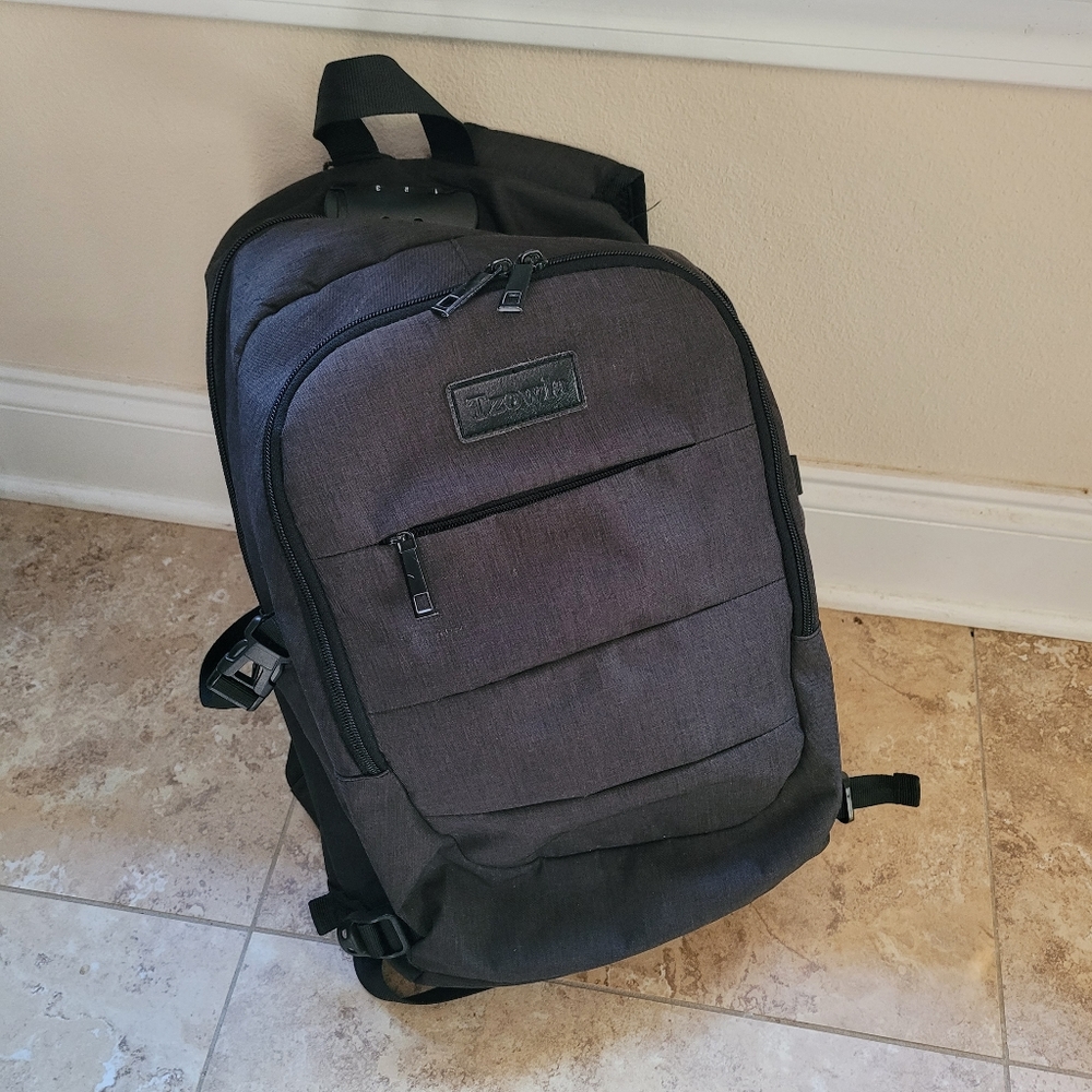 Tzowla Laptop Backpack Water Resistant Anti-Theft with USB Charging Port & Lock